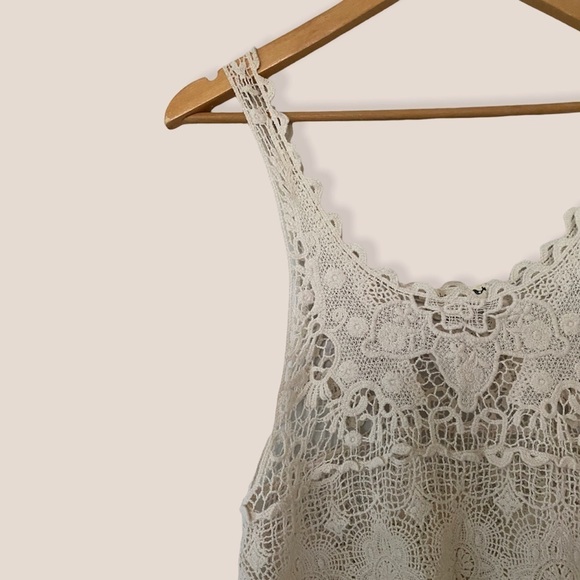 Double Zero Crochet Cotton Top - Picture 2 of 6